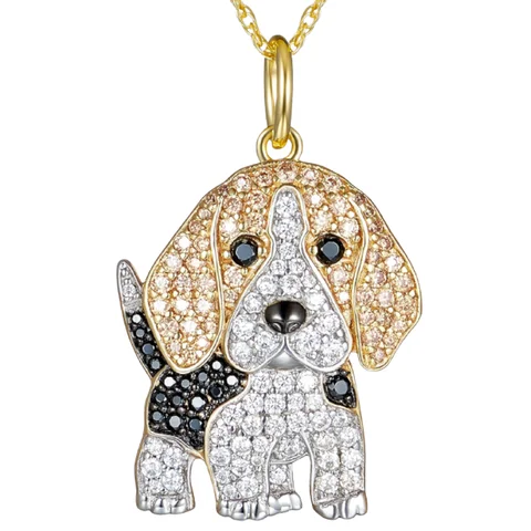 Изысканное ожерелье с подвеской для женщин, элегантное украшение для щенка, аксессуары для животных, памятный подарок для любителей собак