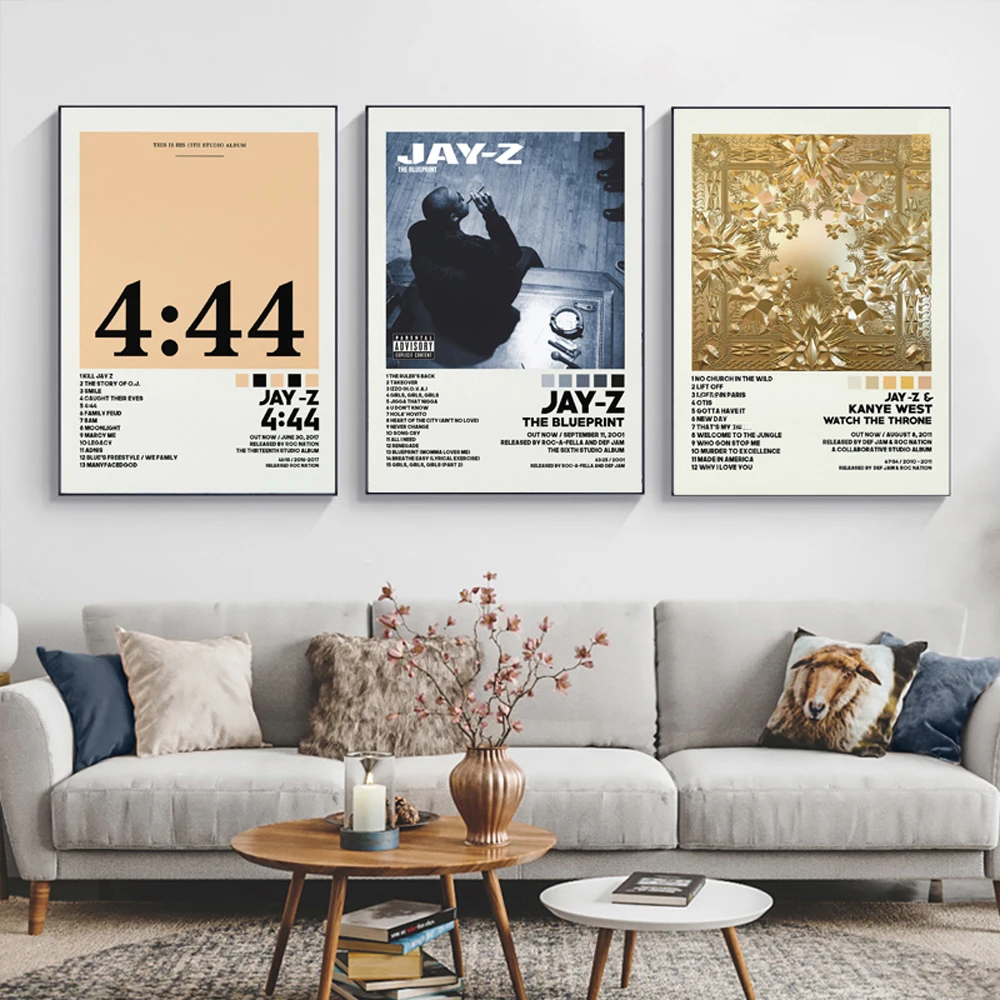 Новинка Джей-З и Канье Запад часы музыкальный альбом Картина на холсте плакат