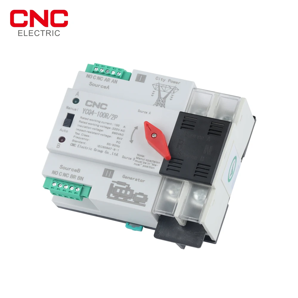 CNC Din Rail ATS Mini Dual Power автоматический переключатель электрические переключатели