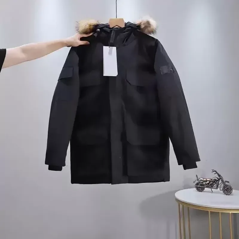 New Fashion Casual Winter Jackets Parka Winter Hooded Jacket Waterproof Fabric Men Women Feather Overcoat Down Jackets
