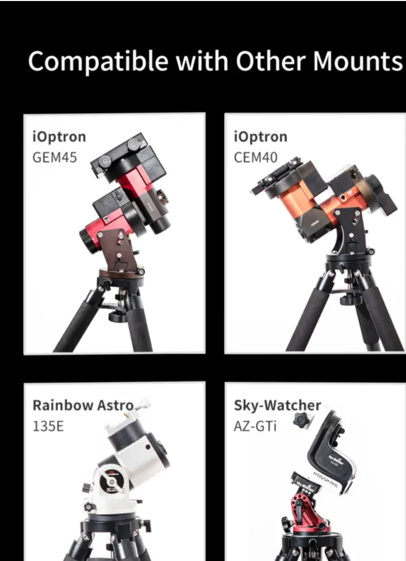 Телескопический штатив TC40 из углеродного волокна для AM5 JUWEI и похожих креплений