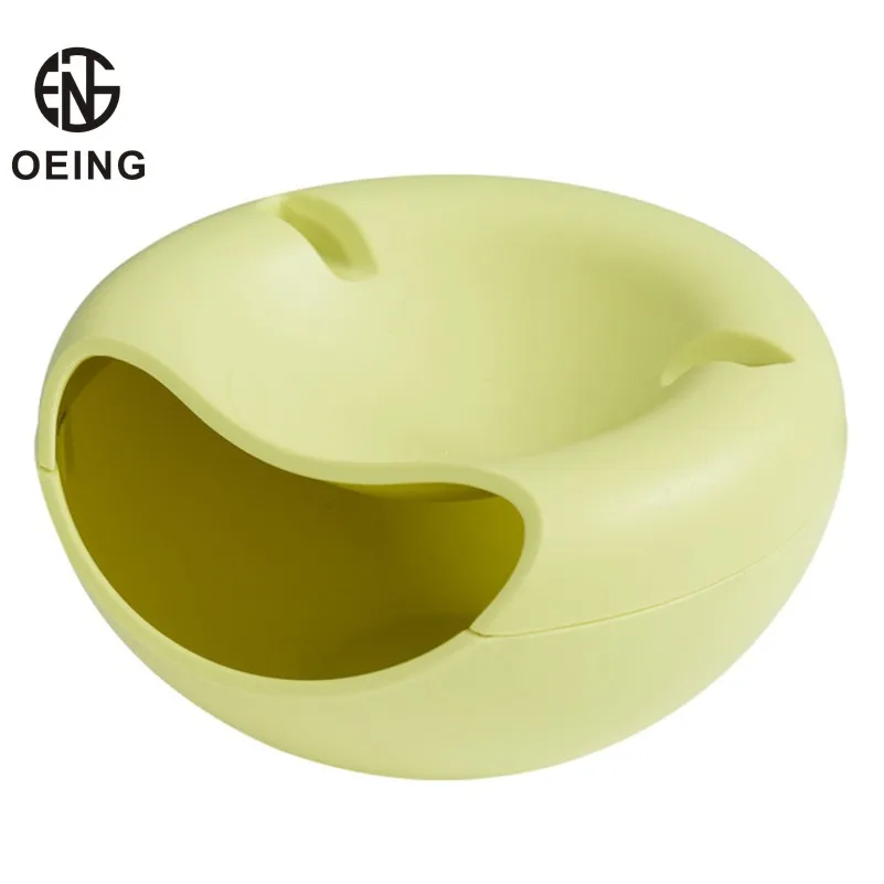 

Ленивая чаша для закусок, мобильный телефон держатель, двойной слой, коробка для хранения еды для перекуса, необычная модель, контейнер для ...