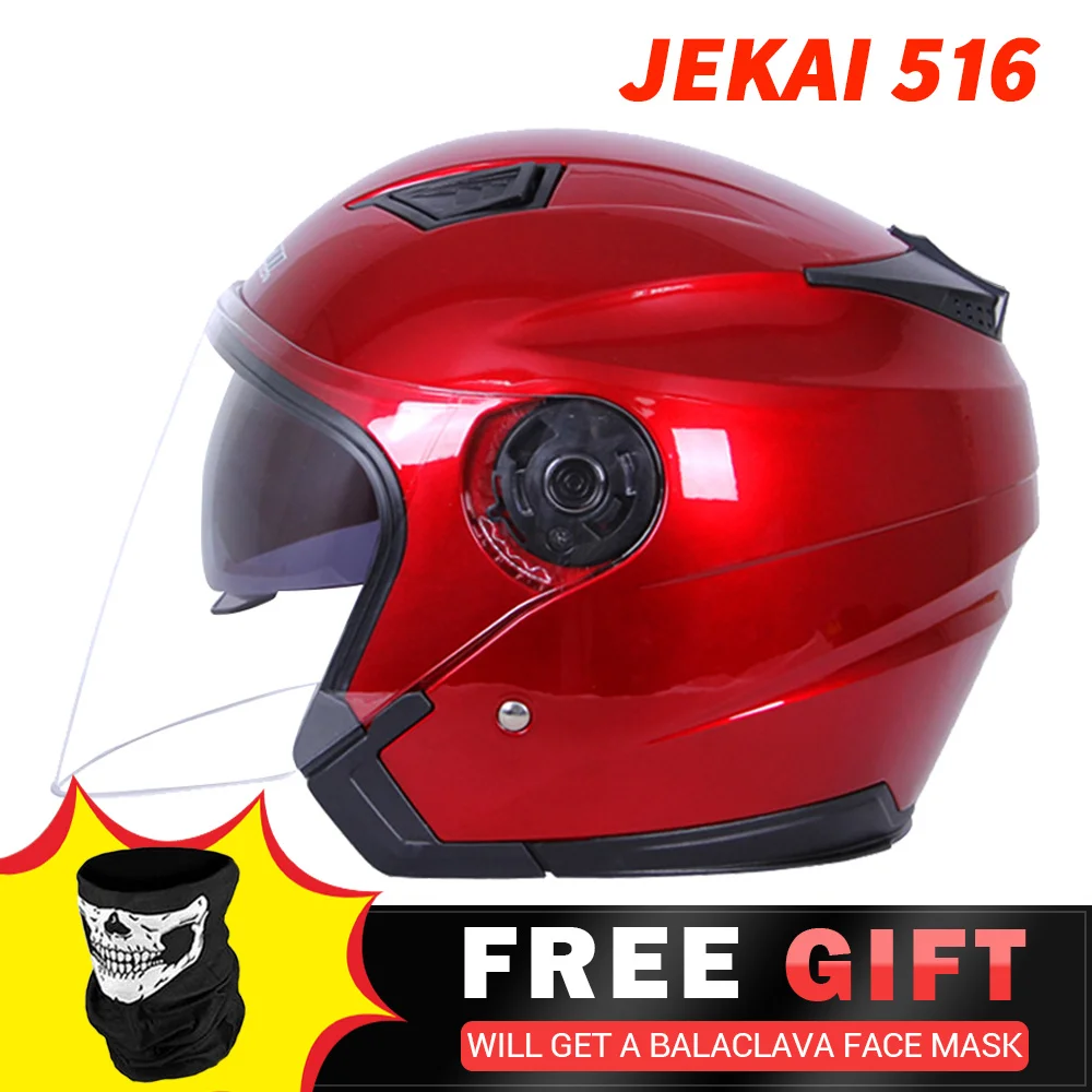 

Шлем JIEKAI мотоциклетный, открытый для езды на мотоцикле, скутере