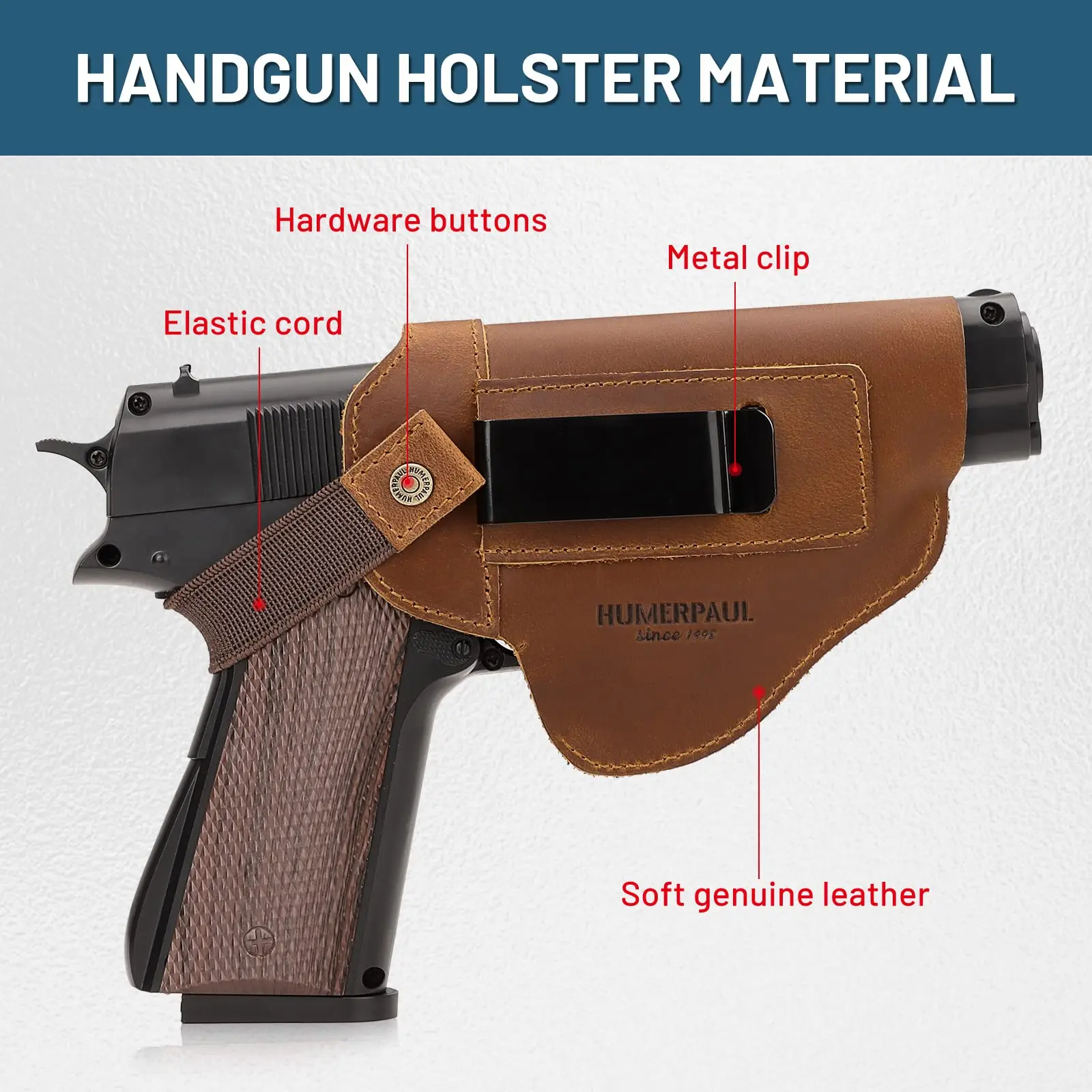 Capa tática de couro genuíno universal para armas Coldres arma cintura invisível ocultos airsoft Acessórios tiro glock ao ar livre