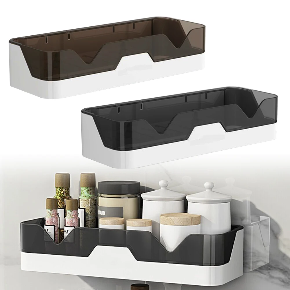 

1/2PCS Bathroom Shelves Drain Soap Rack Dish Holder Double Layer Thickened NO Punching Wall Storage Shower Rack Tray