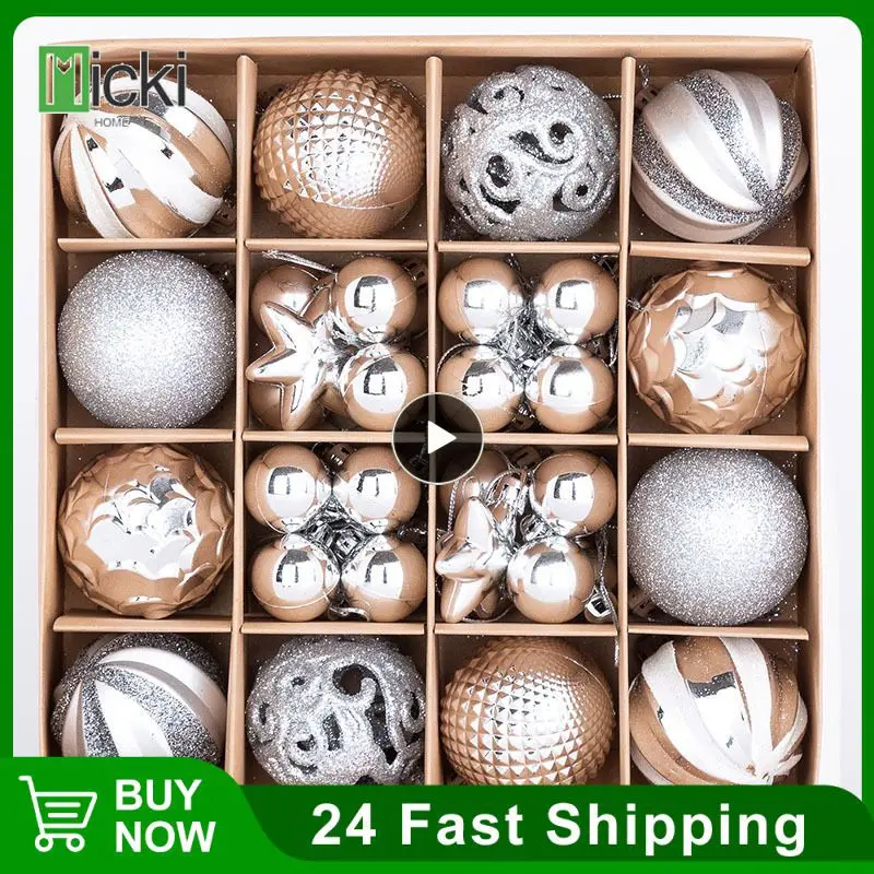 

Plastic Xmas Tree Decoration Multi-scenario Application Christmas Ball Home Decorations Home Party Christmas Tree Balls Colorful