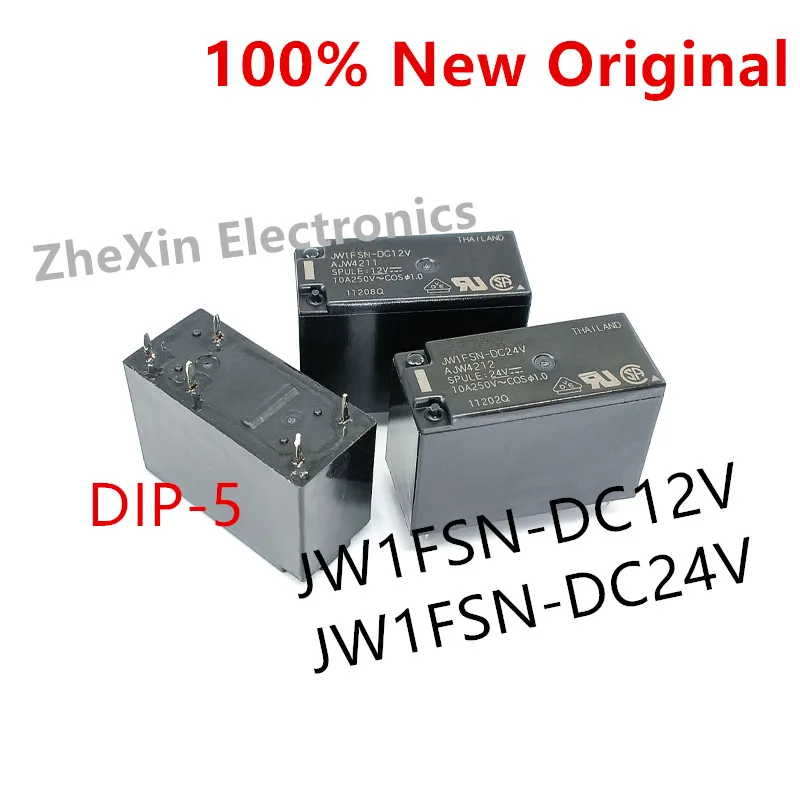 5-10 шт./партия Φ, JW1FSN-DC24V DIP-5, новое оригинальное реле мощности 10A SPDT, JW1FSN-DC12V