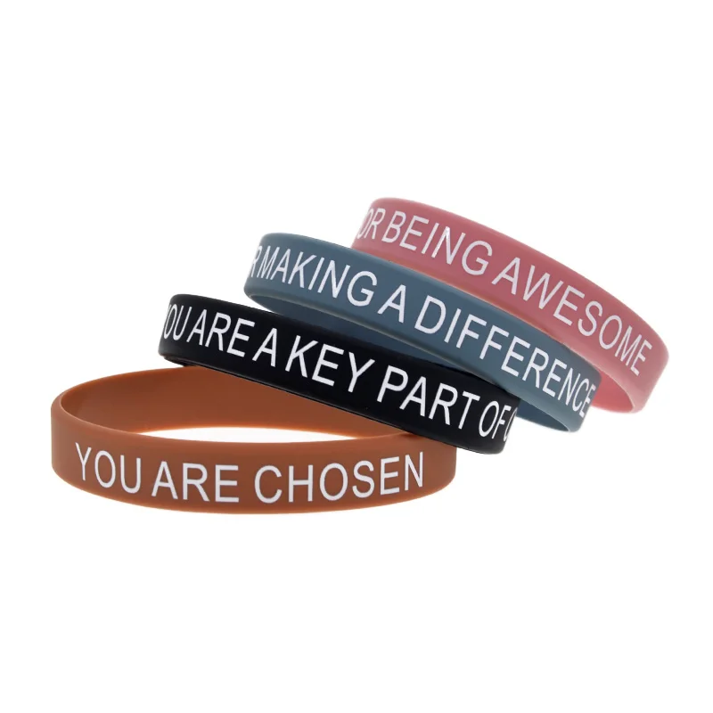 50 шт. Храбрый укостюм мечты Мотивационный силиконовый браслет Резиновый Следуй
