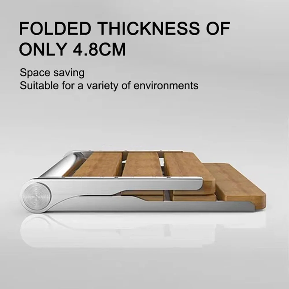 Складная скамейка для ванной комнаты сиденье пожилых людей настенное подвесное