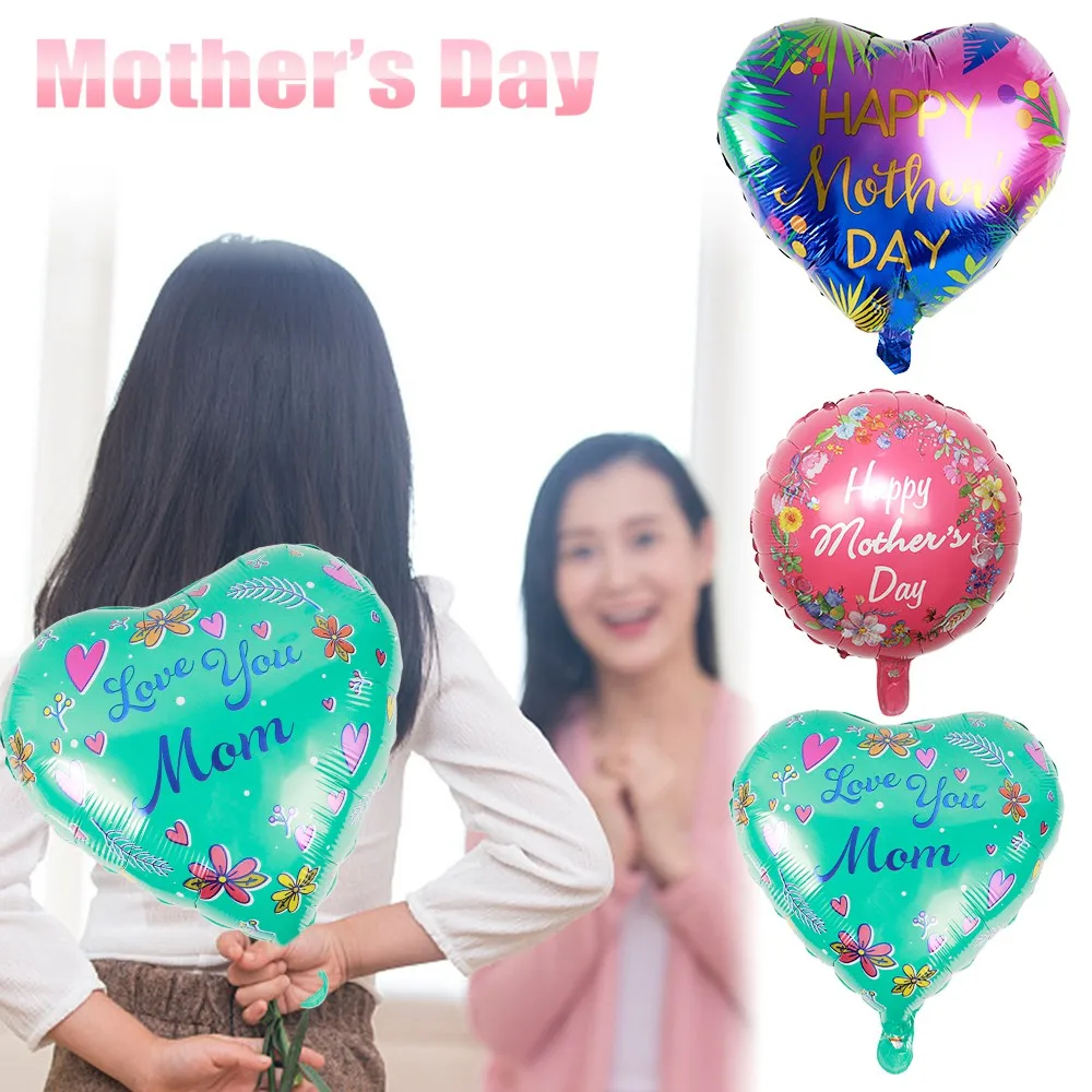 

10/5PCS Balloon Mother Day Decoration 18 Inch New Mother's Day Aluminum Film Balloons for Wedding Festive Festivals Decors
