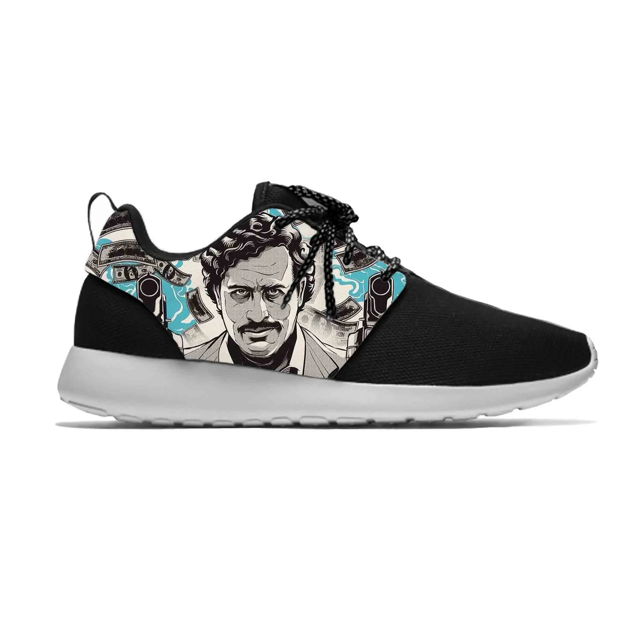 

Anime Cartoon Manga Narcos Pablo Escobar Running Shoes Casual Breathable Lightweight Men Women Latest Sneakers Mesh Sports Shoes