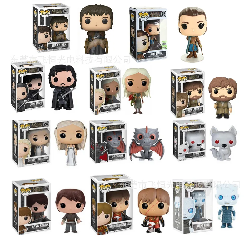 

10Cm Game of Thrones Periphery Figure Iron Throne Daenerys Targaryen Jonsnow Arya Stark Tyrion Lannister Version Q Model Toys