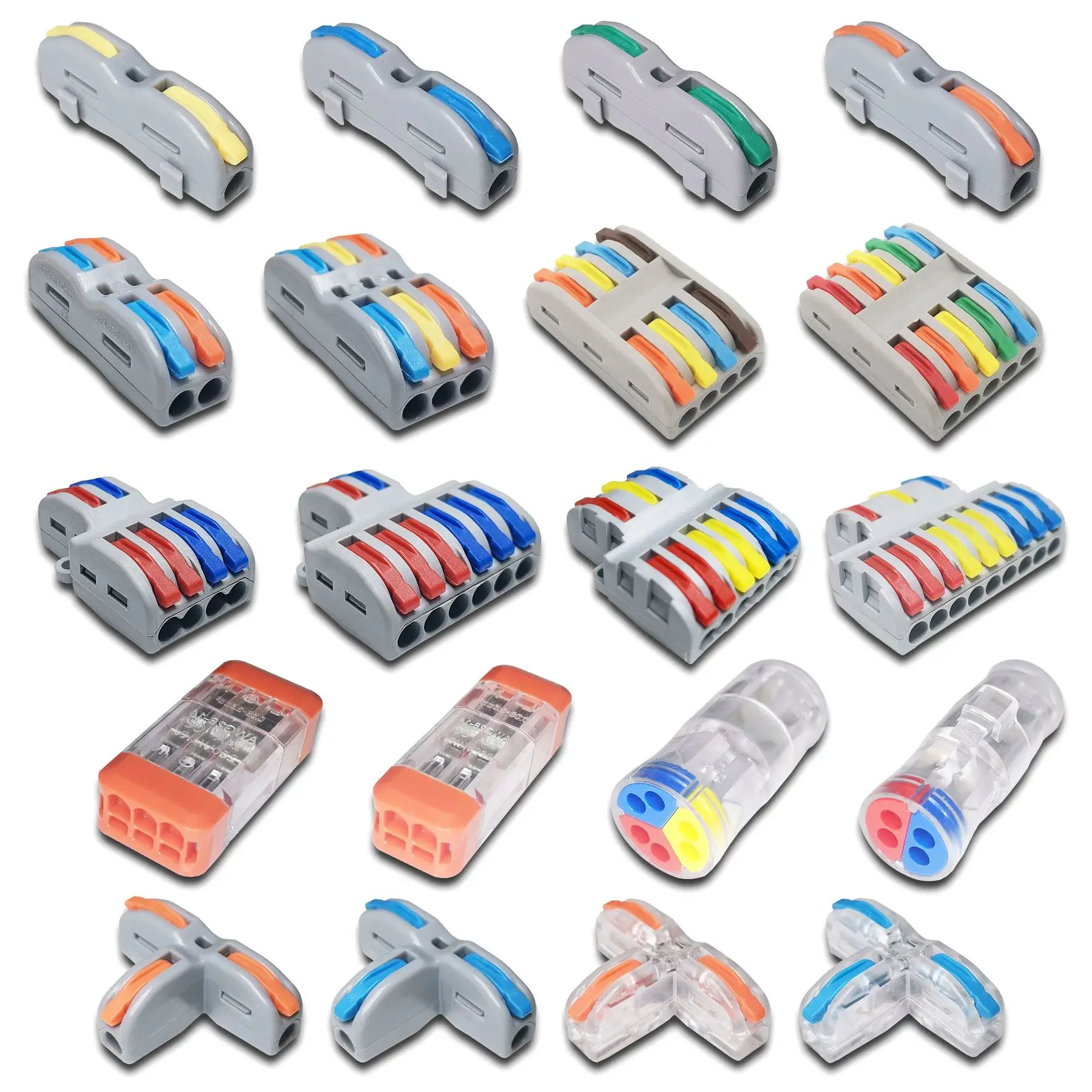 Mini Fast Wire Cable Connectors Universal Compact Conductor Spring Splicing Wiring Connector Push-in Terminal Block SPL-42 422 |