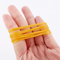 60 pcs elastic band yellow rubber bands high elastic rubber band stretchable rubber home office stationery supplies rubber
