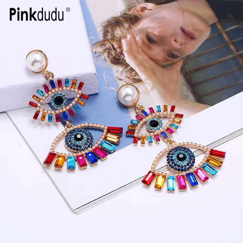 

Модные висячие серьги YUTSAI в форме глаз дьявола, длинные висячие серьги из сплава для женщин, ювелирные изделия, подарки YT783