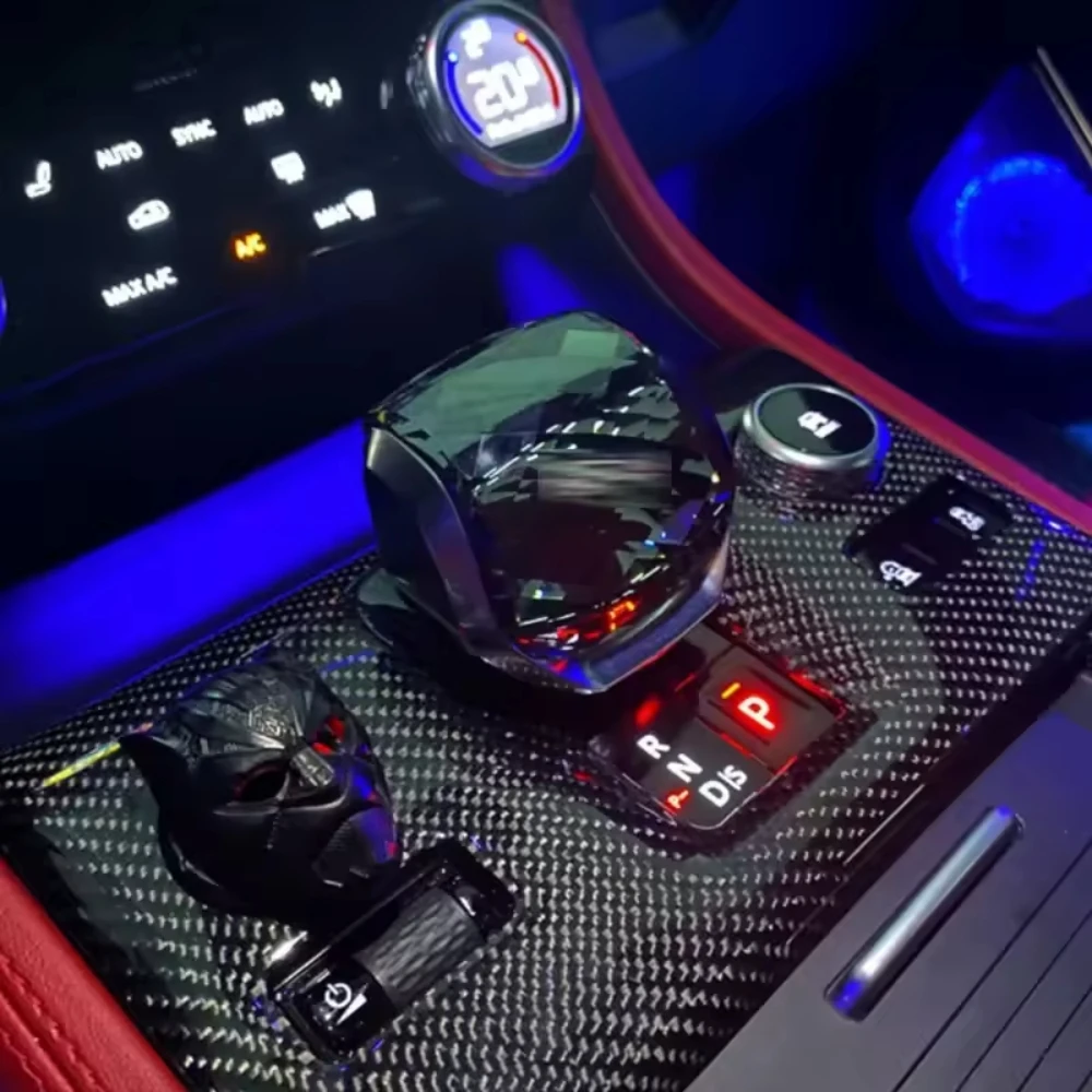 Для Jaguar XFL F-PACE 2021-2023 хрустальная ручка переключения передач рычаг головка рамка