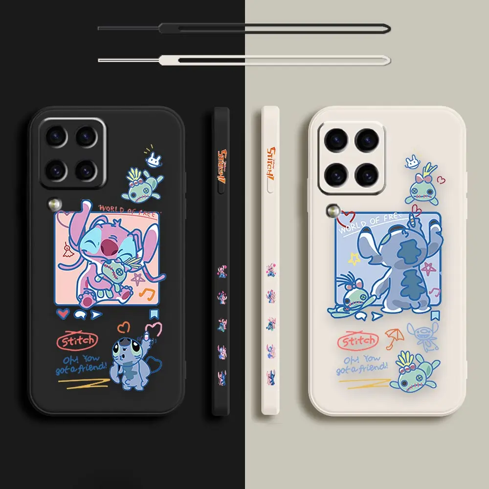 

Anime Lilo & Stitch For Samsung A50 A30 A20S A10S A10 Note 20 10 9 M32 M22 M12 M32 M40S M80S M60S A02 A03S 21 Pro Plus Lite Case