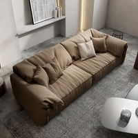 italian luxury fabric sofa three person double person sofa technology cloth nordic style