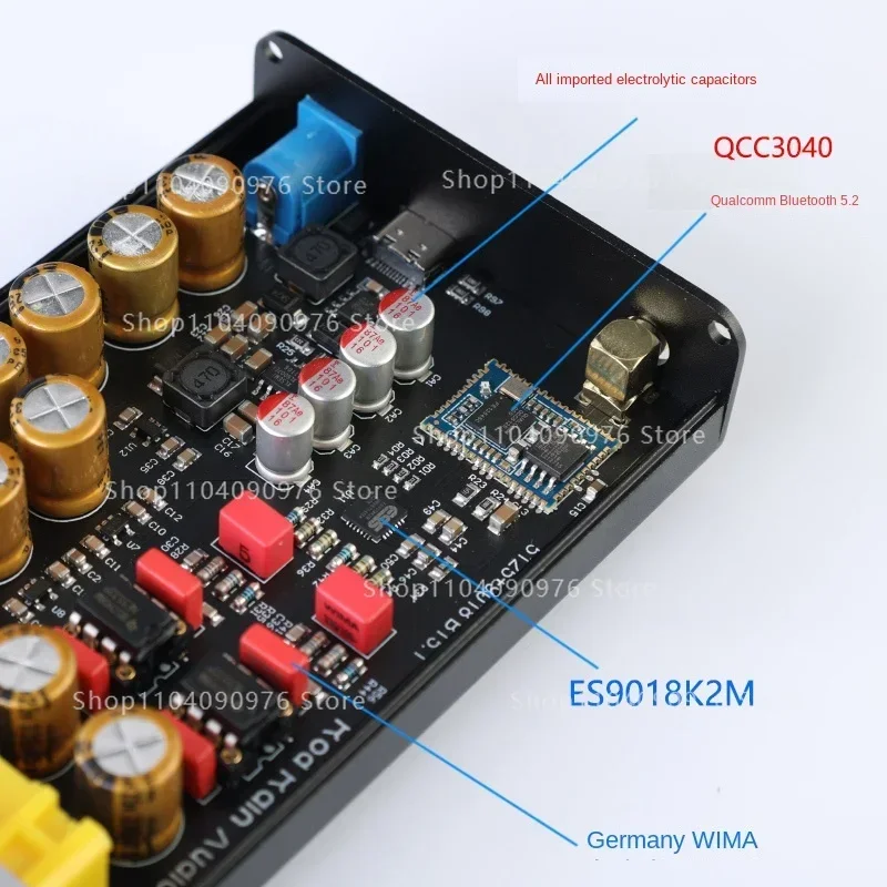 Фото Bluetooth 5.2 Audio Bluetooth ES9018, плата декодирования без потерь APTX HD, беспроводной аудиоприемник LD (не 5.1) №1