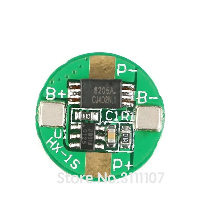 

3.7V 1S 2.5A 18650 li-ion BMS PCM Battery Protection Board Module PCB with Overcharge and Over Discharge Protection