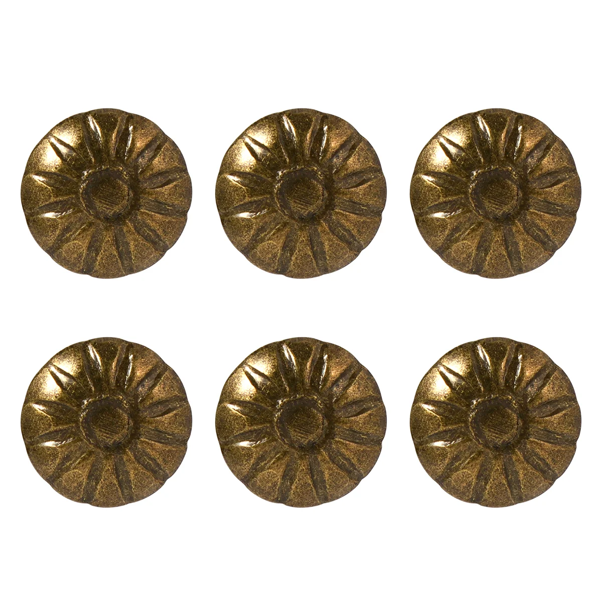 

100 Pcs Chrysanthemum Bubble Nail Furniture Gold Thumb Tacks Iron Mother Retro Stationery buttons