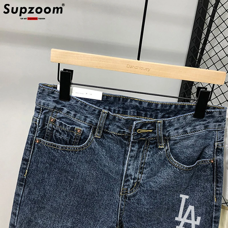 Supzoom 2023 New Arrival Hot Sale Top Fashion Printing Summer Zipper Fly Stonewashed Casual Cotton Jeans Shorts Men