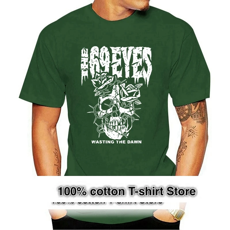 

Футболка 69 Eyes рок Band Rose Skull Wasting The Dawn