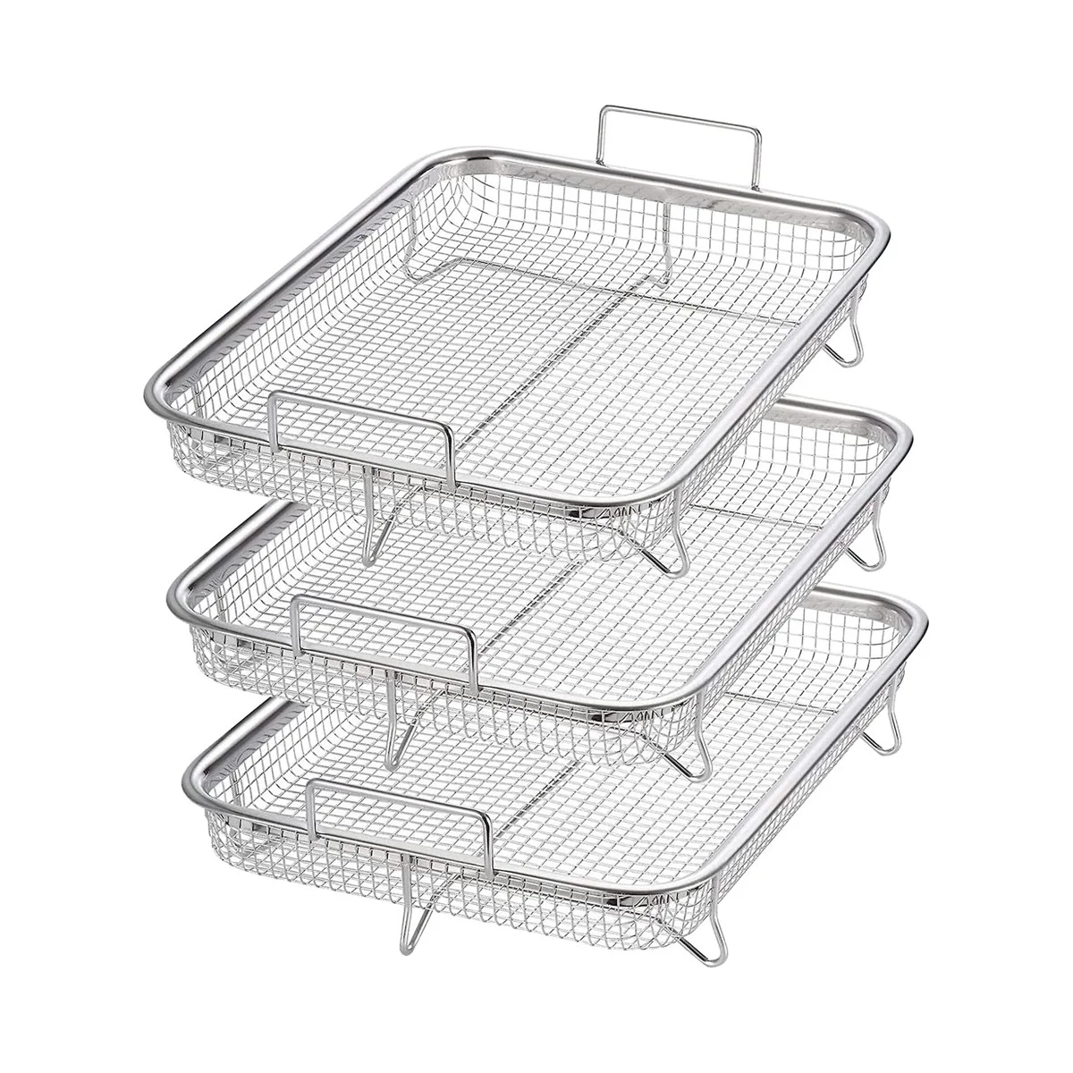 3 шт. сетчатая корзина для жарки из нержавеющей стали