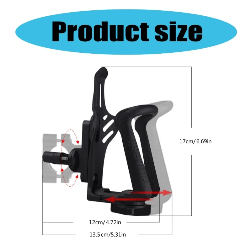 Подстаканник для мотоцикла регулируемый держатель напитков металлическое