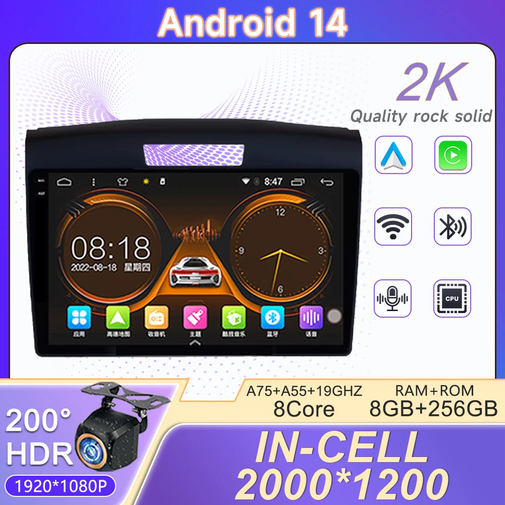 2K Incell экран Android 14 для Honda CRV CR-V 2012 - 2016 Радио Стерео головное устройство