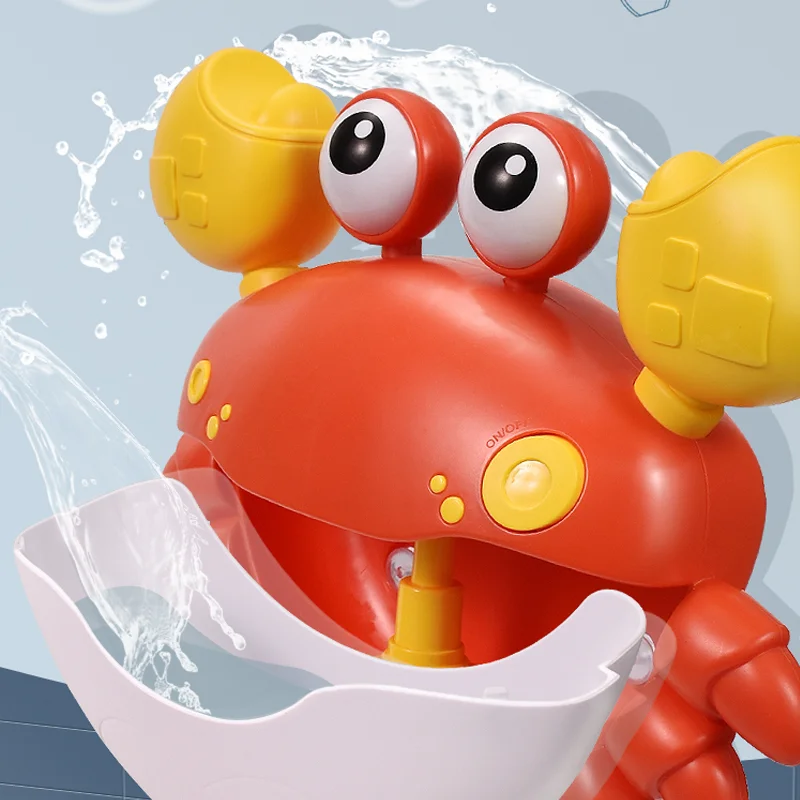 

Bubble Crab Baby Shower Toy Bubble Machine Crab Music Children Shower Toy Bath Soap Automatic Bubble Machine Baby Shower Toy