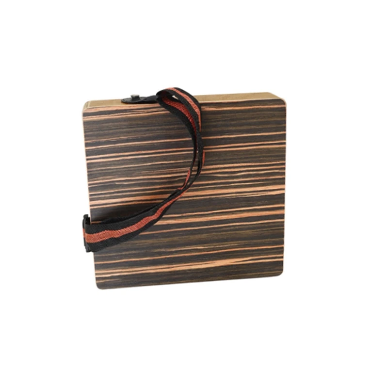 Портативная барабанная установка Cajon Box с дорожной сумкой черная ударная коробка