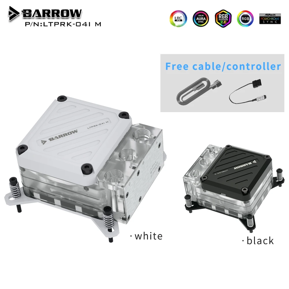 Barrow INTEL1700/115x/Платформа AMD POM/акриловый водяной блок процессора 10 Вт резервуар