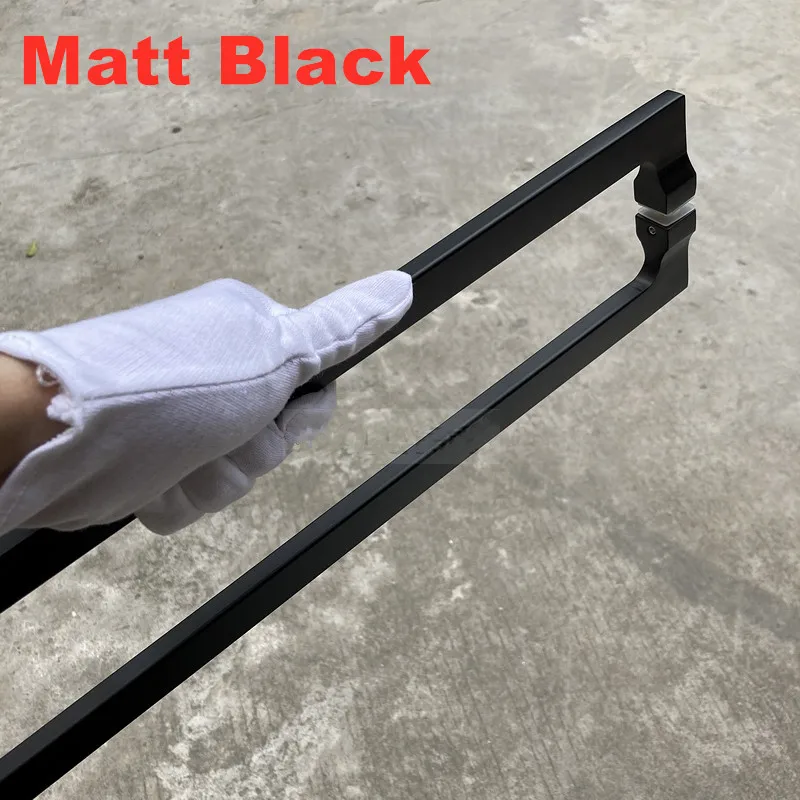 Очень узкая и простая стеклянная дверная ручка из нержавеющей стали 304 для ванной комнаты и душевой комнаты (стандартная)