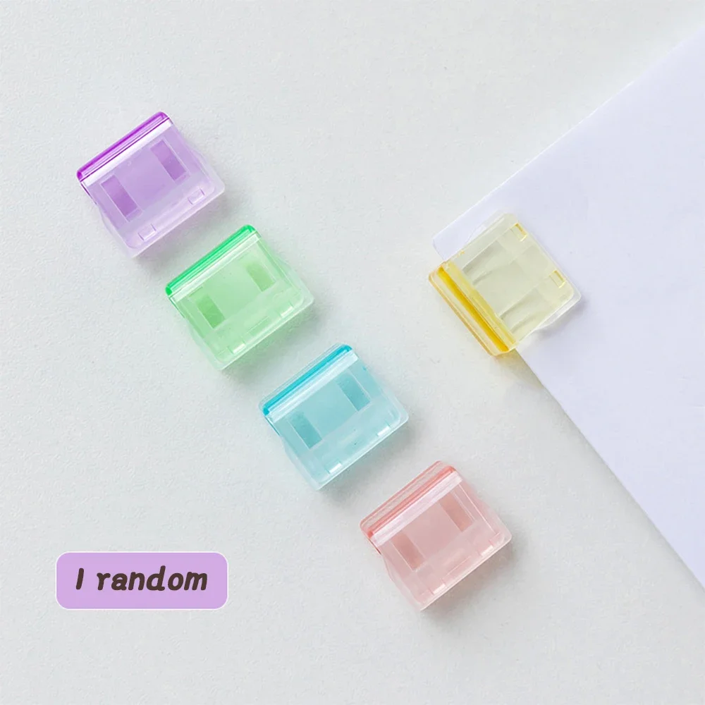 

Пластиковые прозрачные зажимы для бумаги Candy Color