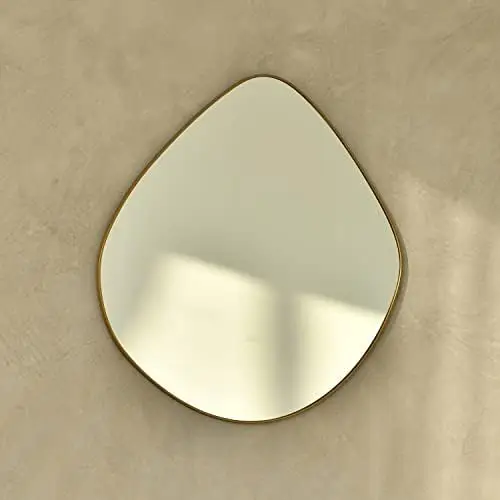 

Mirror Matel Matte Black Framed Mirror for Living Room Bedroom Bathroom Entryway Decor 31.5