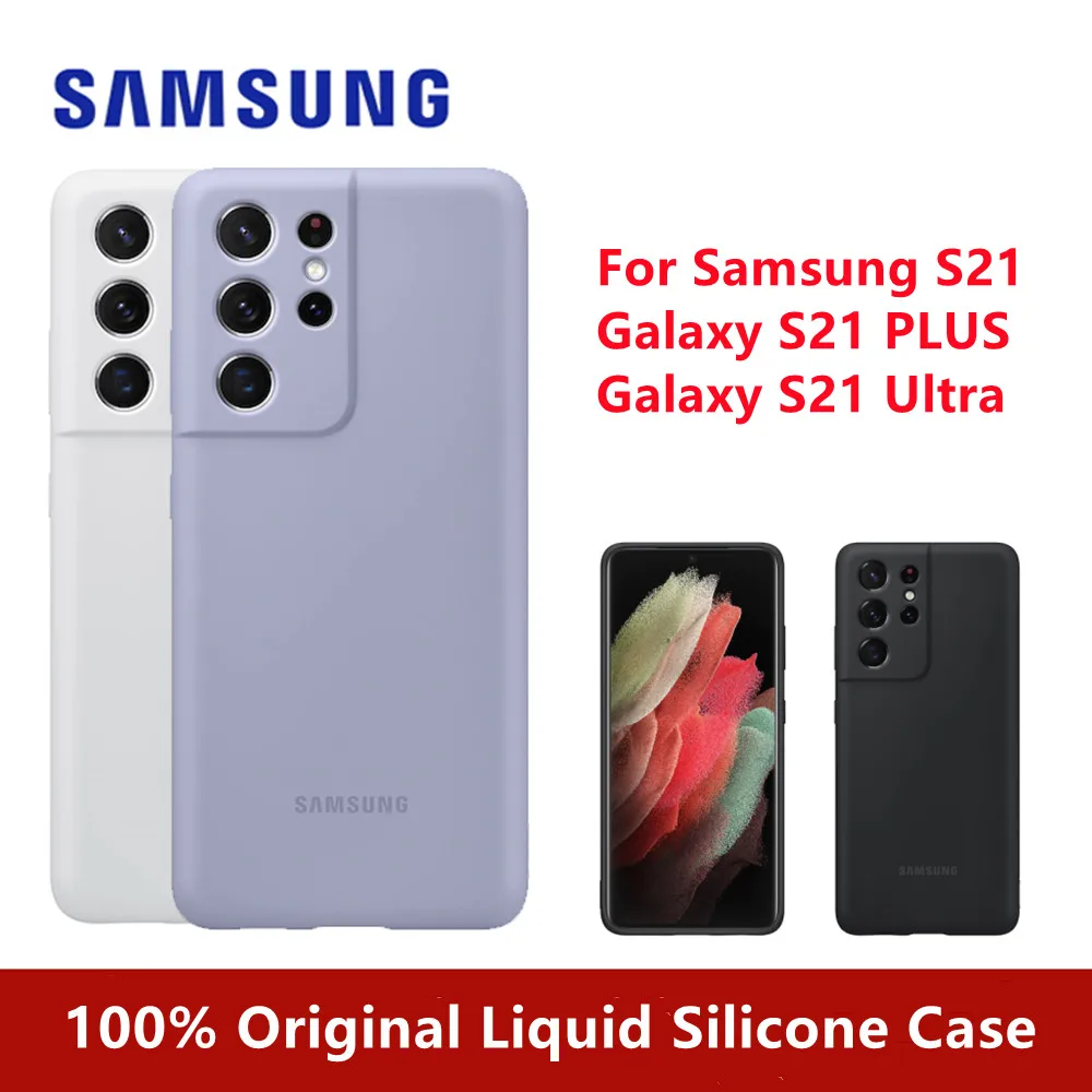 

100% Оригинальный чехол для Samsung Galaxy S21 Plus из жидкого силикона 360 ° Все противоударные Чехлы для Galaxy S21 Ultra S21 + S21 5G чехол