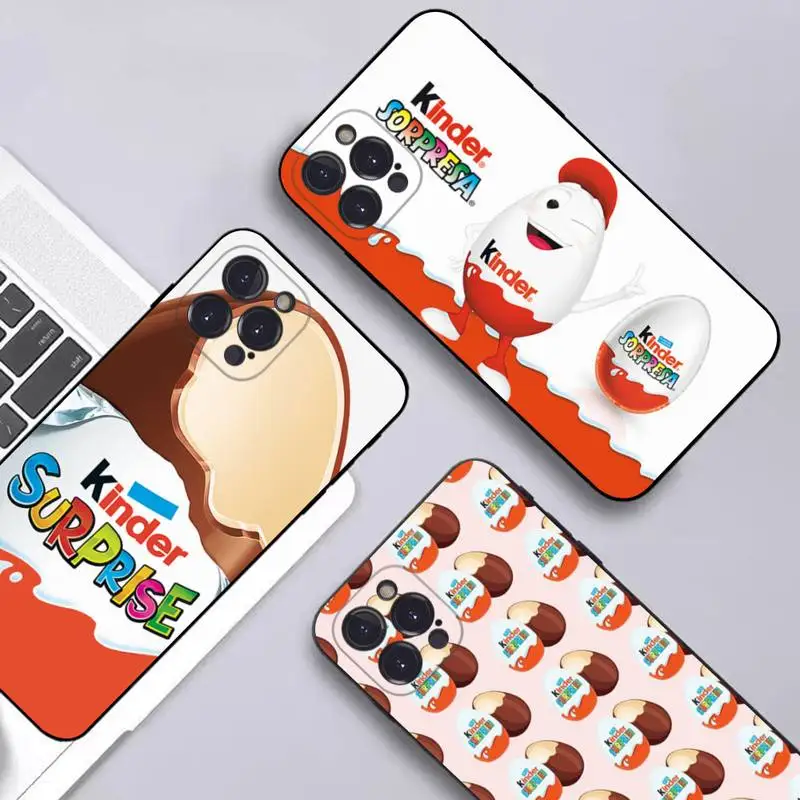 

Fun egg kinder joy Phone Case Silicone Soft for iphone 14 13 12 11 Pro Mini XS MAX 8 7 6 Plus X XS XR Cover