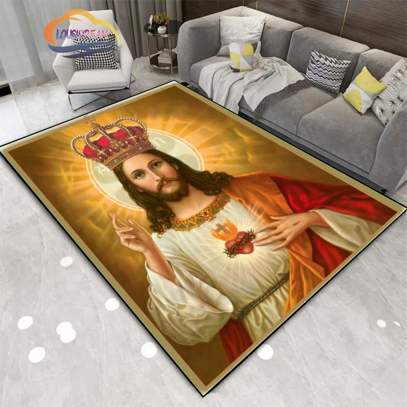 Коврик с изображением Иисуса молитвенный коврик из серии удобный дизайнерский