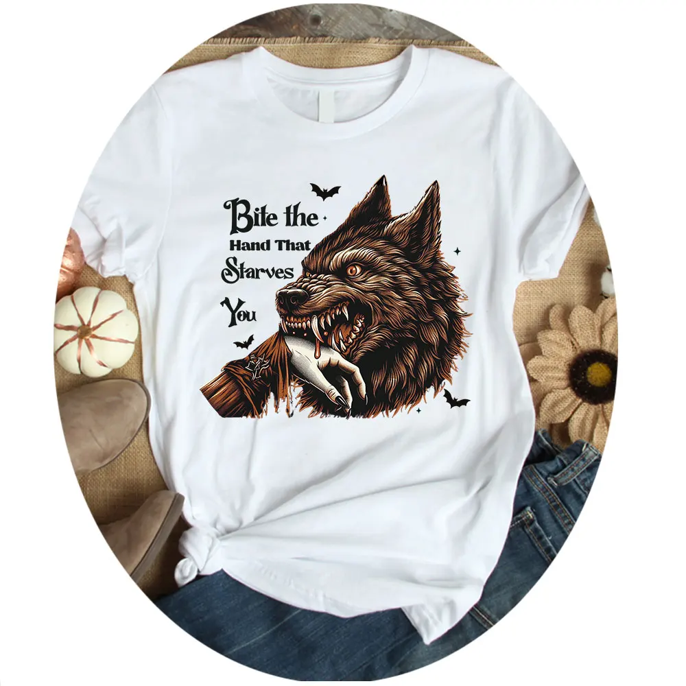 Наклейки для теплопередачи на Хэллоуин волчьи укусы Booboo железные нашивки одежды