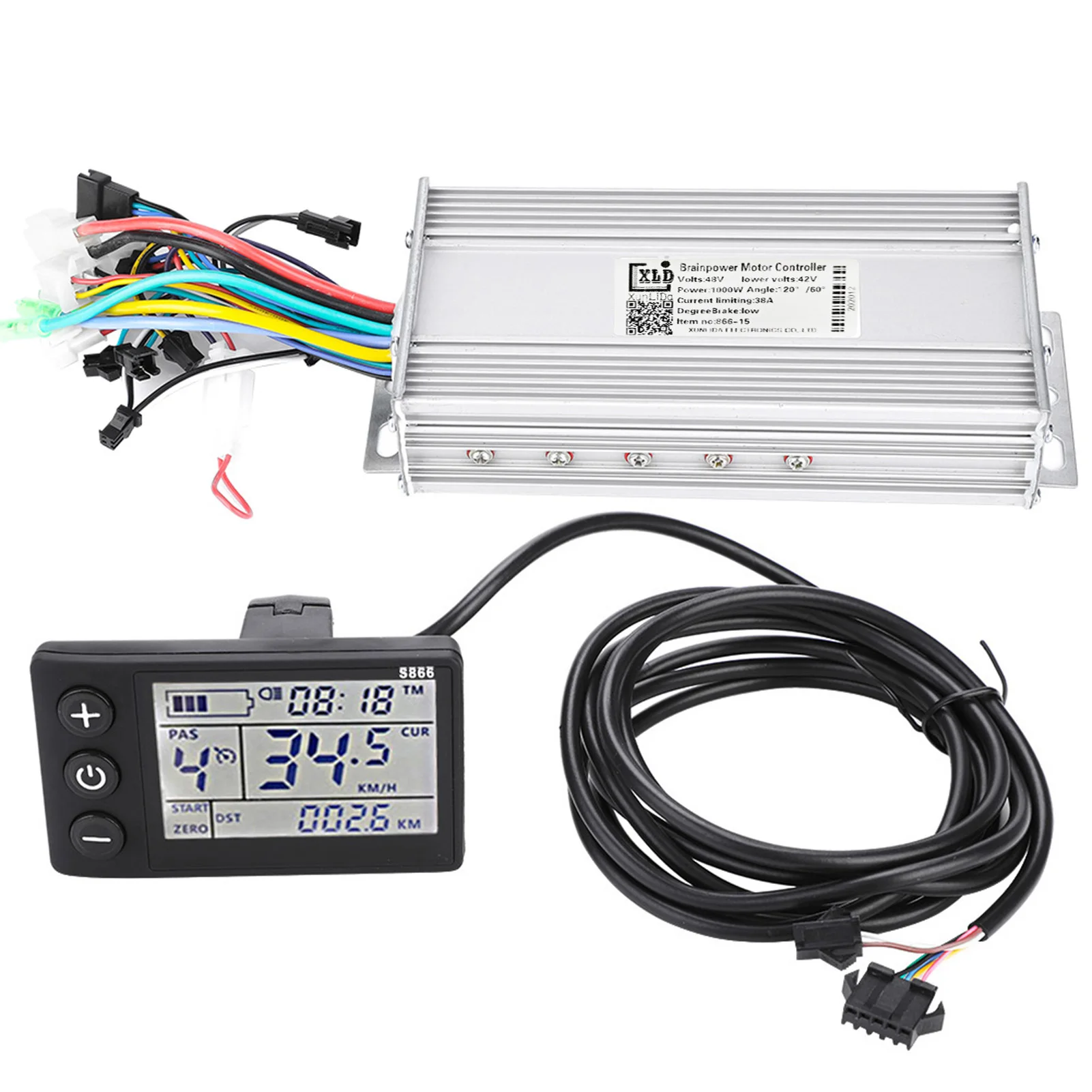 

Waterproof LCD Display Panel Electric Bicycle E‑bike Scooter Brushless Controller Kit Kids