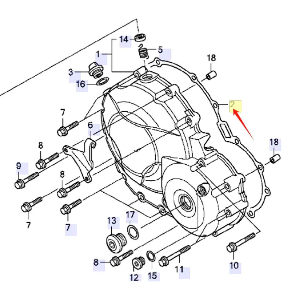 Прокладка OZOEMPT правая крышка крэнкбокса сцепление для CBR400 NC23 CB400 92-07 CBR600F 87-90