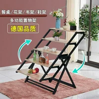 Deformation dining table net red multifunctional multi-layer folding flower stand variable table balcony rack mesas de comedor