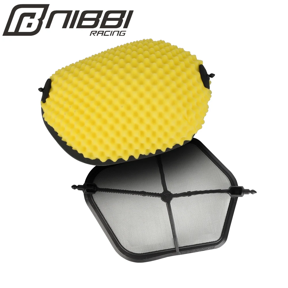 

NIBBI мотоциклетный комплект кронштейна воздушного фильтра с двойной пенопластовой губкой для мотоцикла KTM Husqvarna, очиститель воздуха для мотокросса, держатель фильтра для велосипеда для грязи