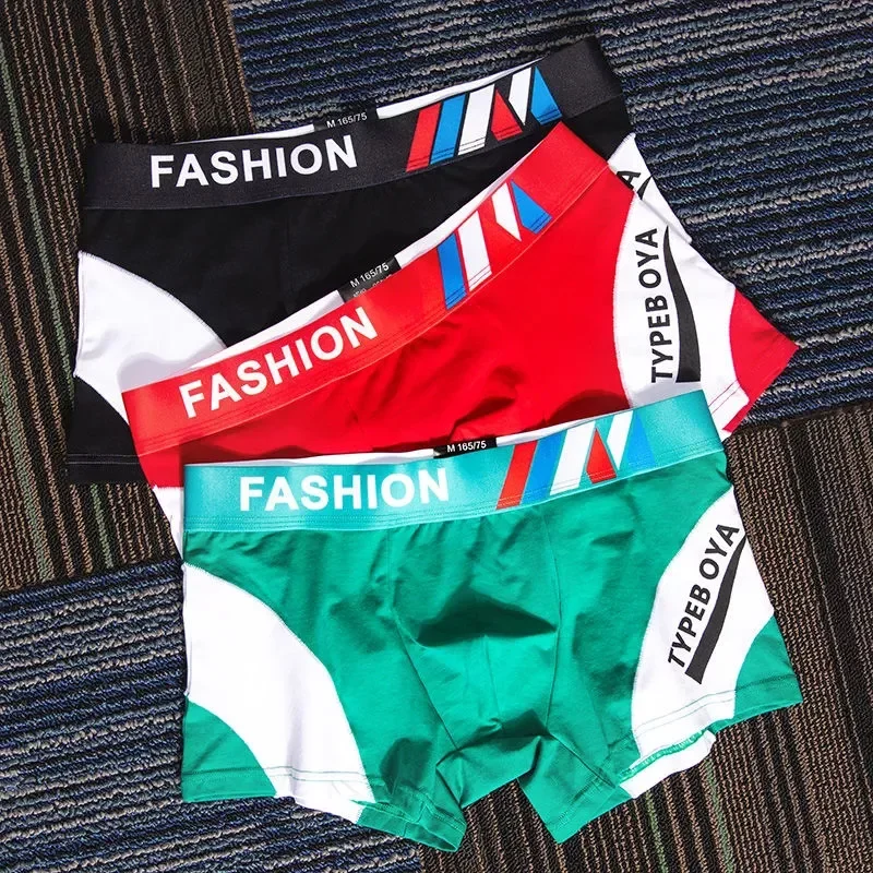 

Мужское нижнее белье 3 шт./лот, трусы-боксеры из чистого хлопка, Сексуальные облегающие дышащие шорты-боксеры с заниженной талией для молоды...