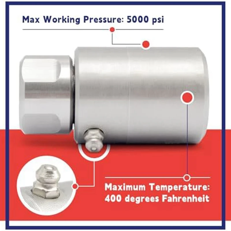 Поворотная катушка для шланга 1/2 дюйма сверхмощная стальная FXF 5024-Ni-AL с смазным