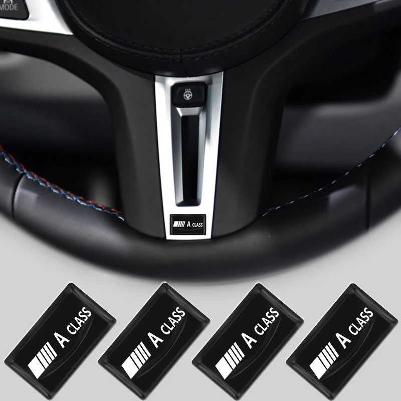 

10pcs 3D Epoxy Interior Sticker Button Knob Car Logo Sticker For Mercedes Benz AMG A CLASS B CLASS C CLASS E CLASS S CLASS CLS