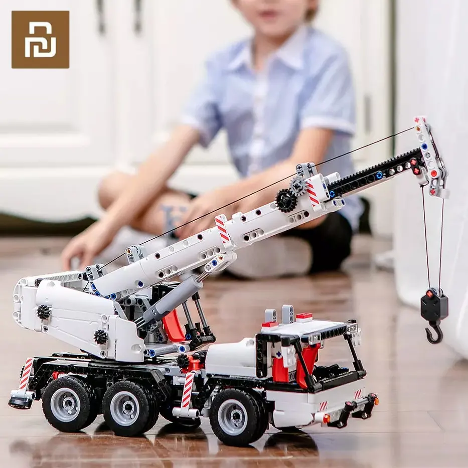 

Конструктор Youpin ONEBOT, миниатюрный инженерный робот-журавль, Обучающие игрушки «сделай сам», автомобиль, грузовик, вращающийся на 360 градусов, игрушечный кирпич