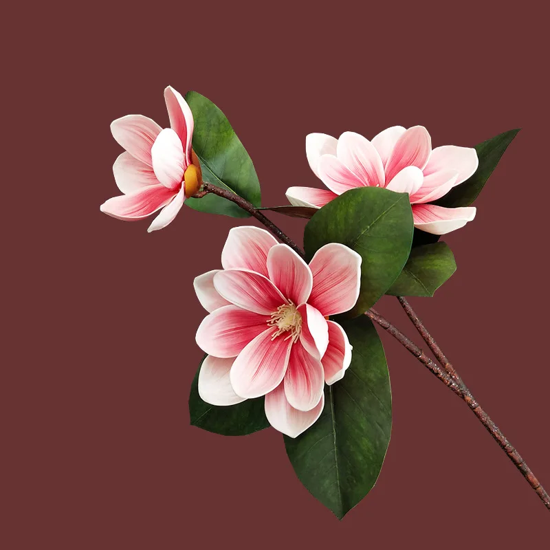 Искусственный цветок 72 см высокое качество имитация 3 головок EVA с листьями