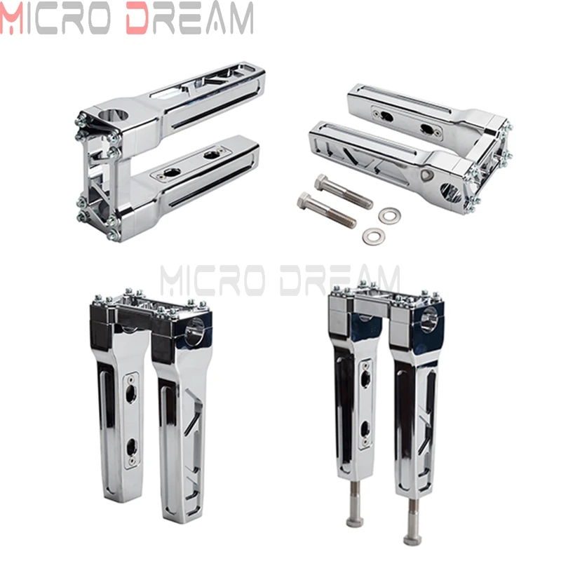 Рулевые стойки 1-1/8 дюйма 28 мм для Harley Dyna Street Bob Sportster Softail Custom Cafe Racer Chopper Chrome MX 4-14